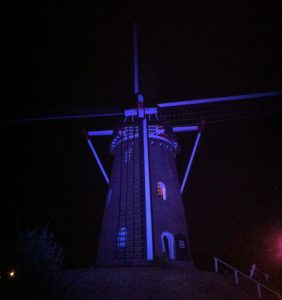 Verlichtte molen